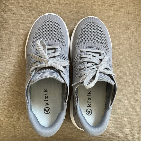 Kizik Lima Shoes Womens Size 9 Gray Hands Free Lace Up Sneakers Comfort Mesh - Picture 9 of 16